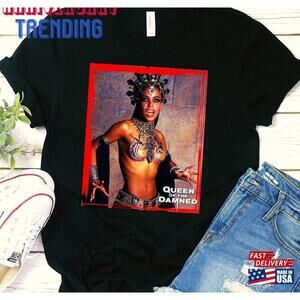 Queen Of The Damned Tee Musician Aaliyah Inspired Unisex Graphic Tshirt